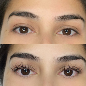 Eyelash lifting -LVL home service in Dubai