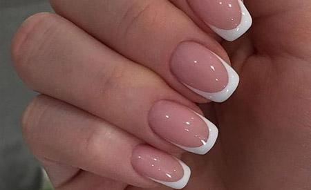Gel extension overlay French Dubai